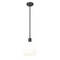 Z-Lite Margo 1 Light Pendant, Matte Black & White 7500P10-MB - alternate 8